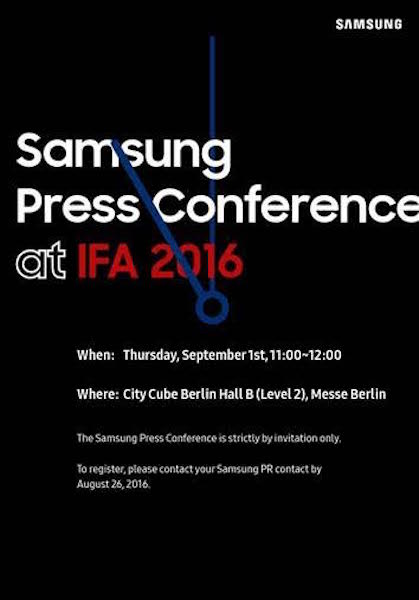 Conference Samsung 1er Septembre 2016