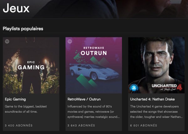 Spotify Playlists Jeux Video