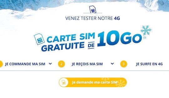 Carte SIM Bouygues Telecom 10 Go Offert Fevrier 2017