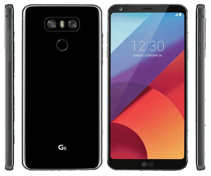 LG G6 Officiel Avant Arriere Cote