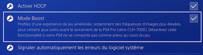 PlayStation 4 Pro Mode Boost