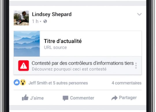 Facebook Fausse Information Pictogramme