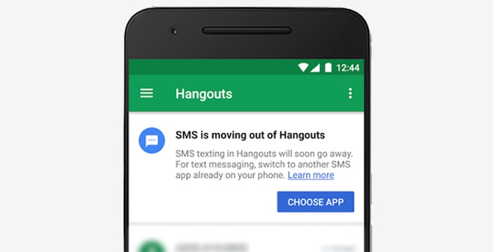 Hangouts Abandon Support SMS