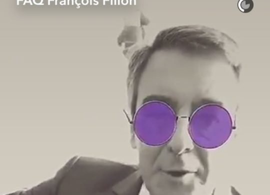 Francois Fillon Filtre Snapchat Recadre