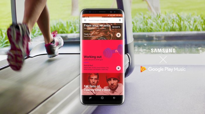 Galaxy S8 Google Play Musique
