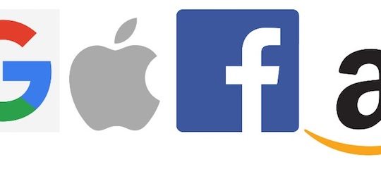Google Apple Facebook Amazon GAFA Logos