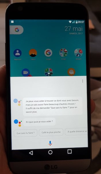 Google Assistant Francais LG G5 1