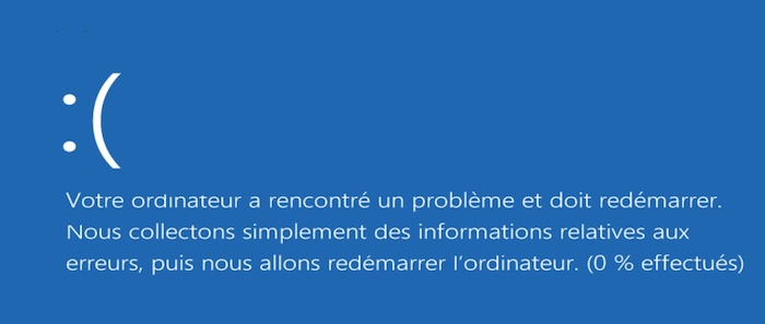 Windows 8 Ecran Bleu