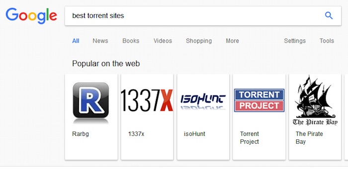 Insolite Google Liste Meilleurs Sites Torrents