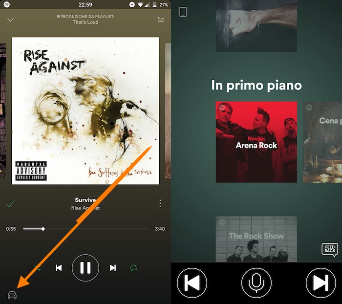 Spotify Mode Voiture Test Android