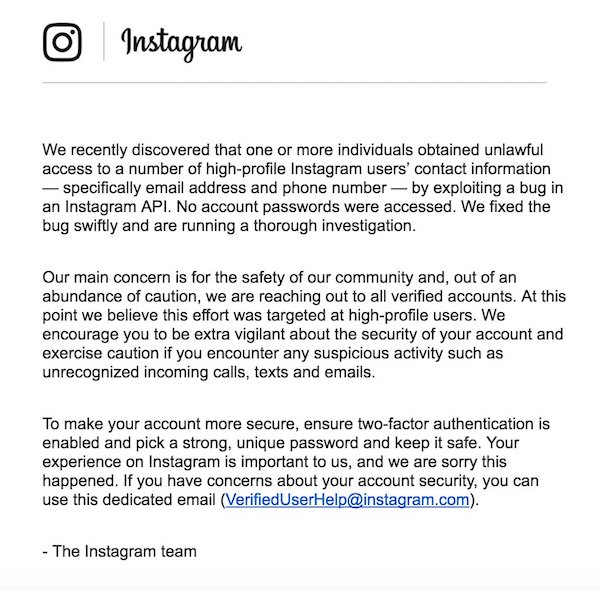 Instagram Vol Numero Email Comptes Verifies