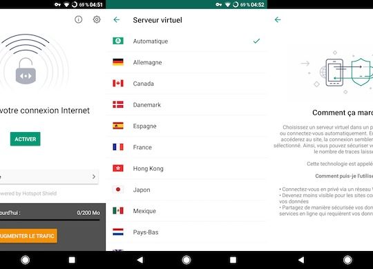 Kaspersky Secure Connection VPN Application Android