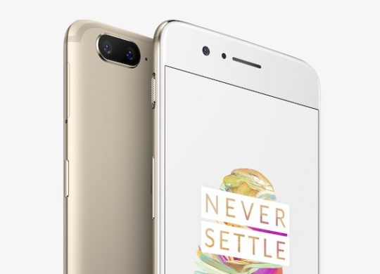 OnePlus 5 Avant Arriere Or