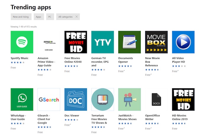 Windows Store Applications Streaming Illegal