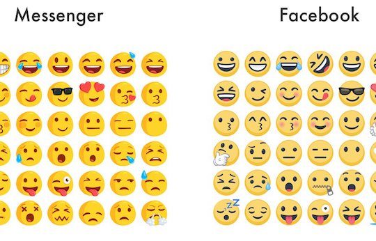 Emojis Facebook vs Messenger