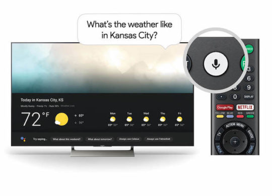Google Assistant TV Sony Android TV