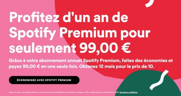 Comment Se Désabonner De Spotify Premium #Promo : Spotify propose l'abonnement Premium à 99€ au lieu de 120