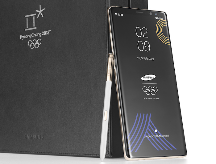 Galaxy Note 8 Edition Speciale Jeux Olympiques Hiver 2018