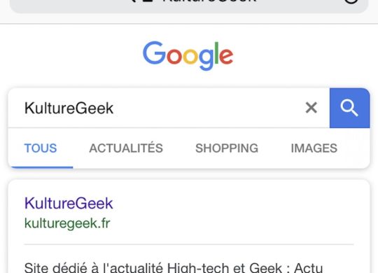 Recherche Google Mobile