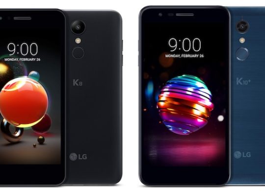 LG K8 et K10 2018
