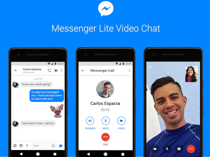 Facebook Messenger Lite Appels Video
