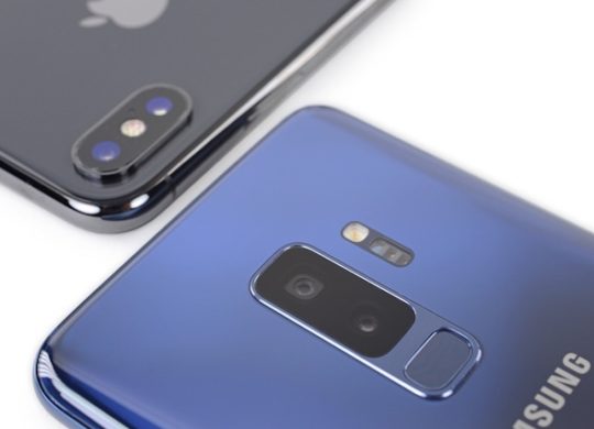 iPhone X vs Galaxy S9 Plus Arriere