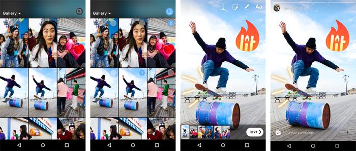 Instagram Stories Envoi Plusieurs Photos Videos