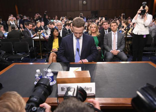Zuckerberg Senateurs US