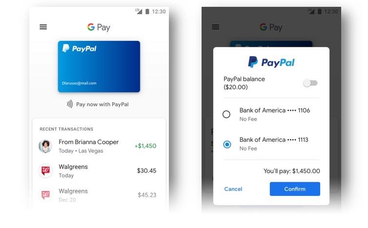 PayPal Paiements Services Google