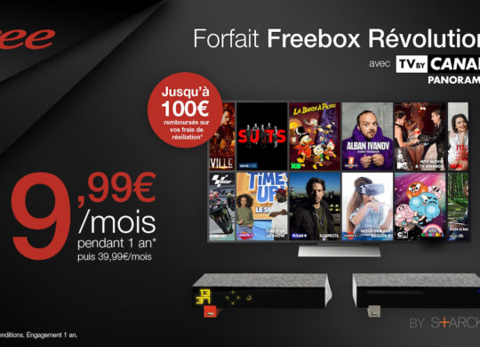 Promo Freebox Revolution + TV by Canal Mai 2018