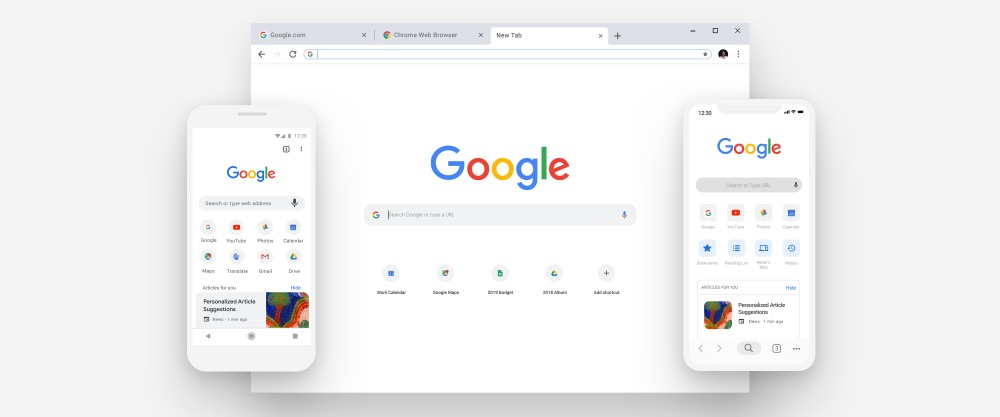 Google Chrome 69 Nouveau Design