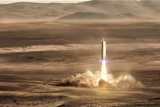 mission mars spacex