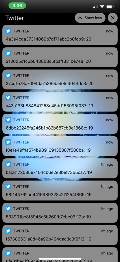 Bug Notifications Mysterieuses Twitter