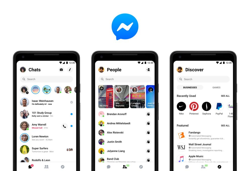 Facebook Messenger Nouveau Design Simplifie Conversations Octobre 2018 1024x704