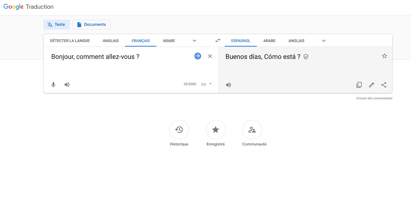google traduction change de design et s