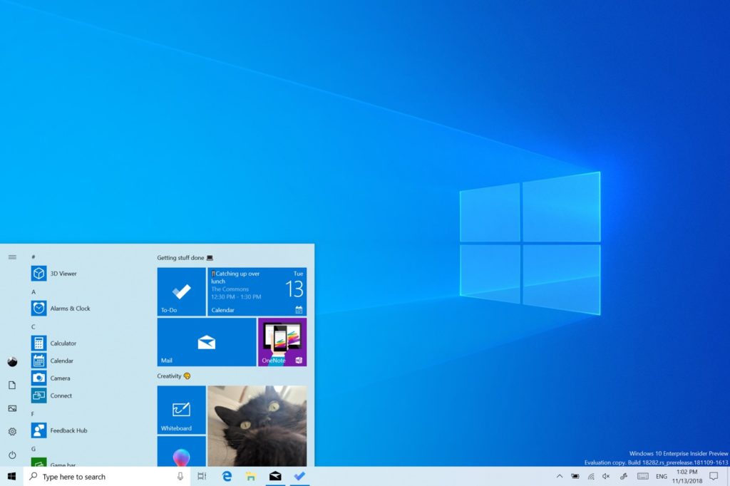 Windows 10 Nouveau Theme Clair 1024x682