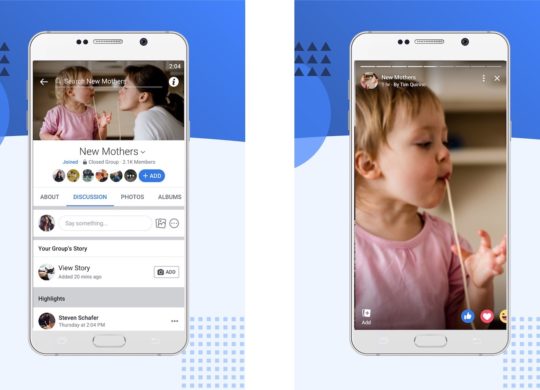 Facebook Stories Groupe
