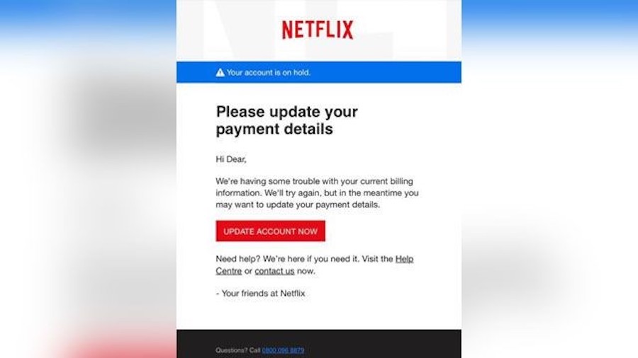 Phishing Netflix
