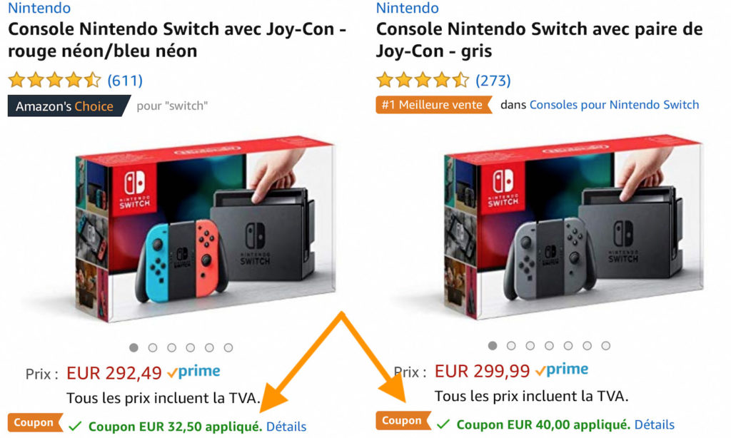 Nintendo Switch pas cher 259€ au lieu de 300€ chez Amazon (promo)