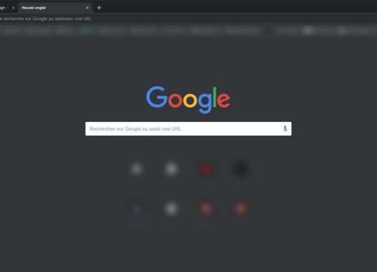 Google Chrome 73 Mode Sombre