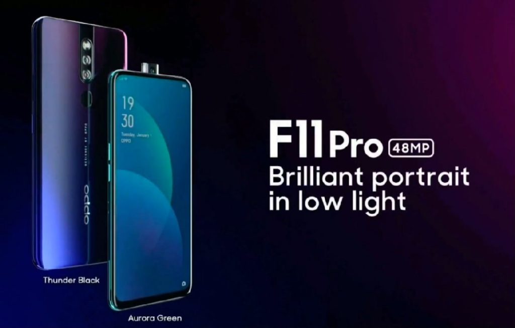 Oppo F11 Pro pas d'encoche, 48 Megapixels et une batterie de 4000 mAh