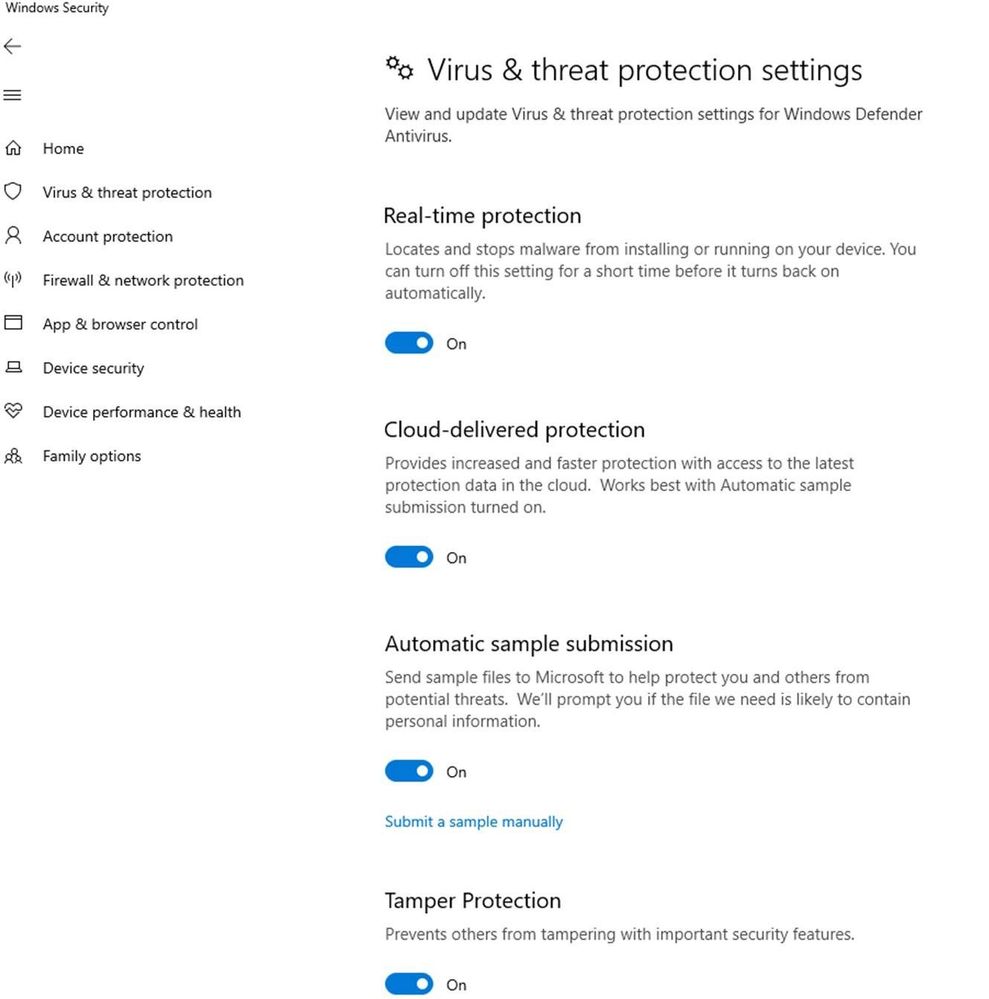 Windows 10 Protection Anti Sabotage