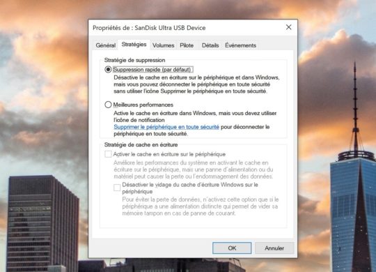 Windows 10 Retirer Cle USB Securite