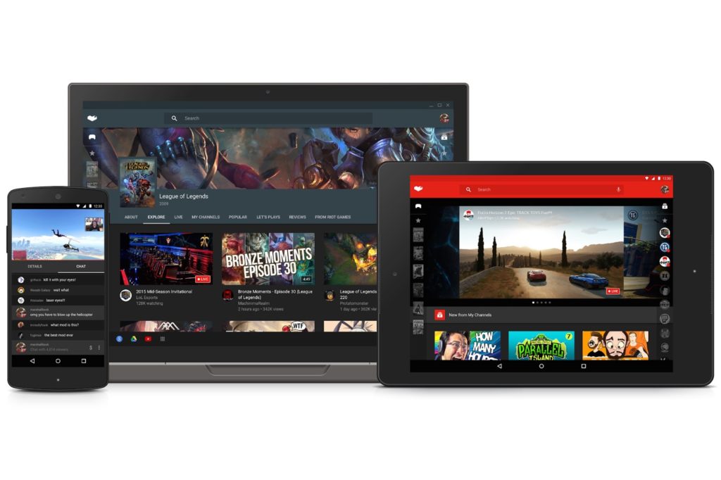 YouTube Gaming Application 1024x682