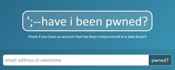Have I Been Pwned 600x241