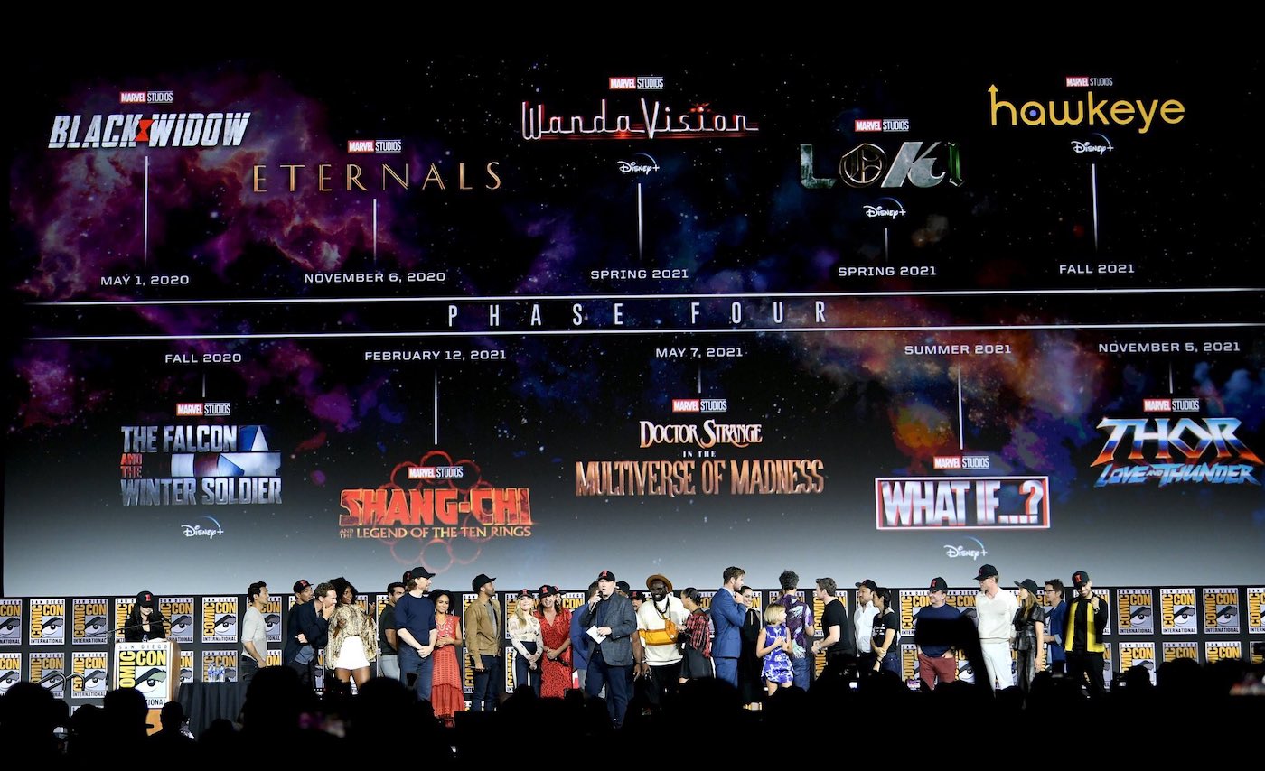 Marvel dévoile la phase 4 du MCU dates de sortie des films et séries