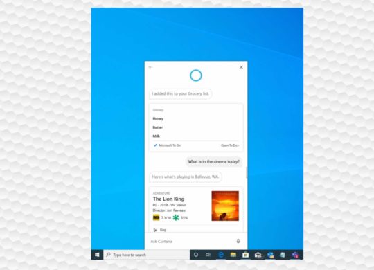 Windows 10 Cortana Facon Conversation