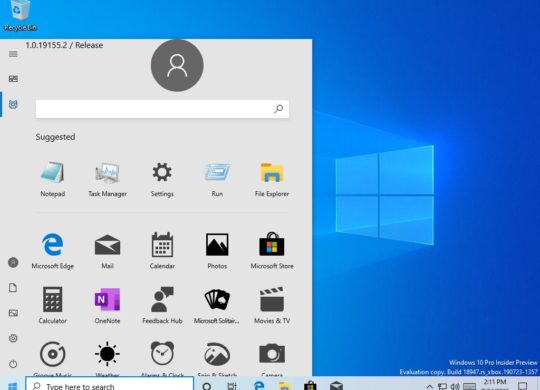 Windows 10 Fuite Nouveau Menu Demarrer