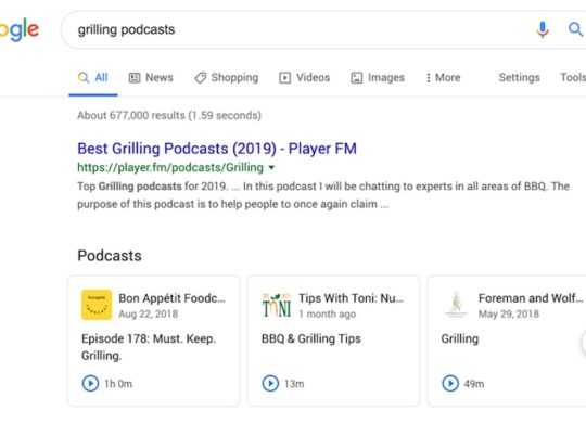 Google Podcasts Resultats Recherche