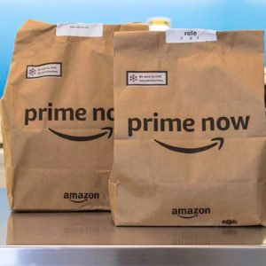 Augmentation pour les employés Amazon s'occupant des courses alimentaires Prime Now